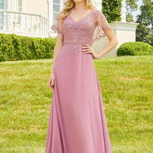 MGNY 72517 Rose Mother of the Bride/Groom Size 18